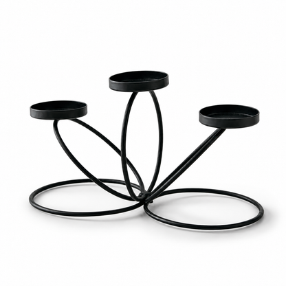 3-Head Metal Candle Holder