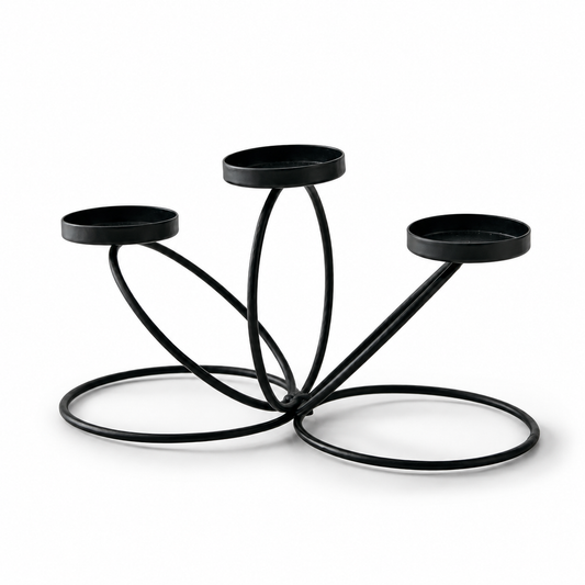 3-Head Metal Candle Holder