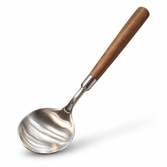 Faux-Wood Vintage Round Spoon Set