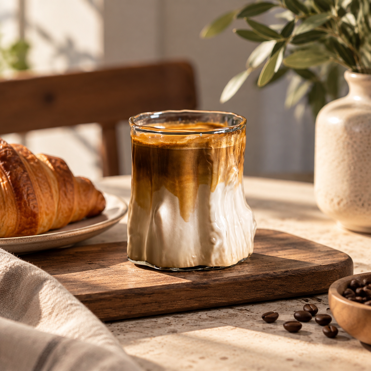 Tree-Texture Glass Cup